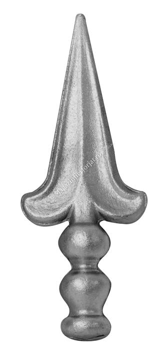 727/6 Varf turnat din otel cu baza rotunda D.24mm si H.160mm L.60mm