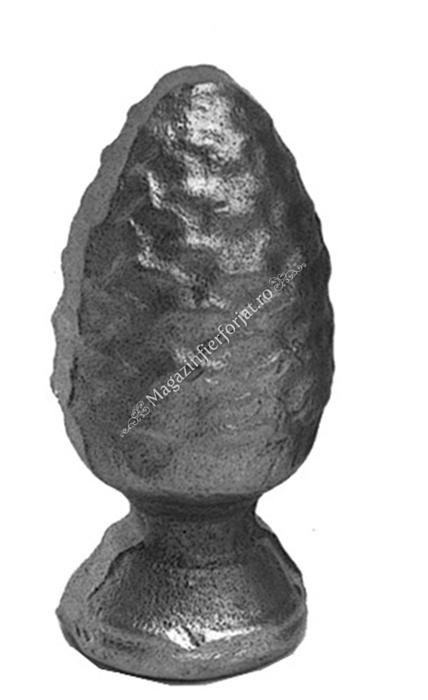 749/5 Ornament CON BRAD turnat din otel cu H.85mm si baza rotunda D.40mm