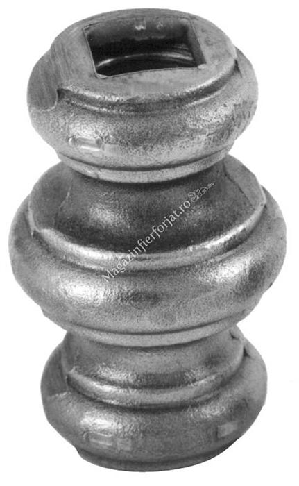 747/12 Pafta PLINA din OTEL H.65mm cu gaura 12x12mm