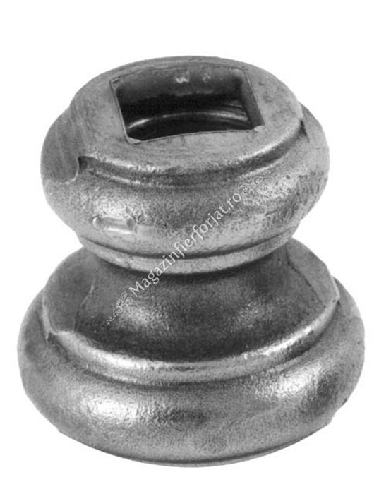 747/15 Jumatate de Pafta PLINA din OTEL H.39mm cu gaura 12x12mm