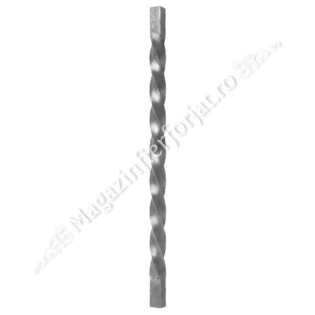 UNV30.1212.2 Bara rasucita sau torsionata din fier plin 12x12mm