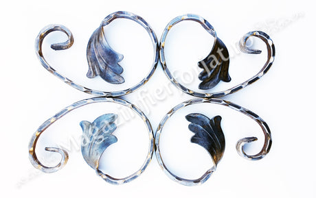 10.240.01 Ornament C 150x100mm cu o frunza din platband 12x6mm amprentat