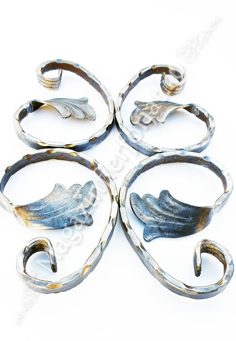 10.240.01 Ornament C 150x100mm cu o frunza din platband 12x6mm amprentat