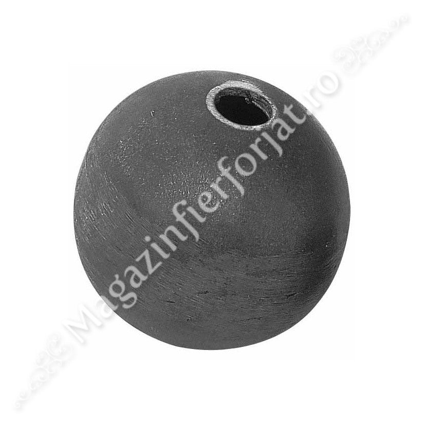 1394/23 BILA SFERA GOALA D.40mm sudata din 2 calote cu tabla de 2mm si 2 gauri de 12.5mm