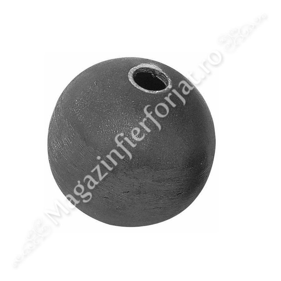 1394/24 BILA SFERA GOALA D.30mm sudata din 2 calote cu tabla de 2mm si 2 gauri de 12.5mm
