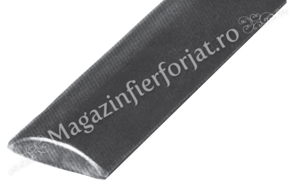 158/12/C Platband forjat cu profil SEMIROTUND 40x8mm 3ML