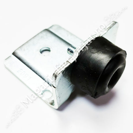 Opritor de poarta culisanta cu 1 amortizor de cauciuc D.40mm, zincat alb