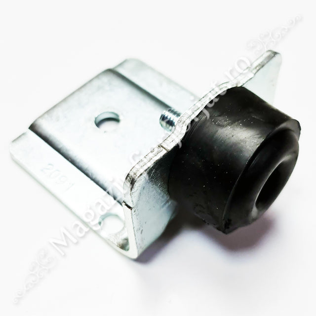 Opritor de poarta culisanta cu 1 amortizor de cauciuc D.40mm, zincat alb