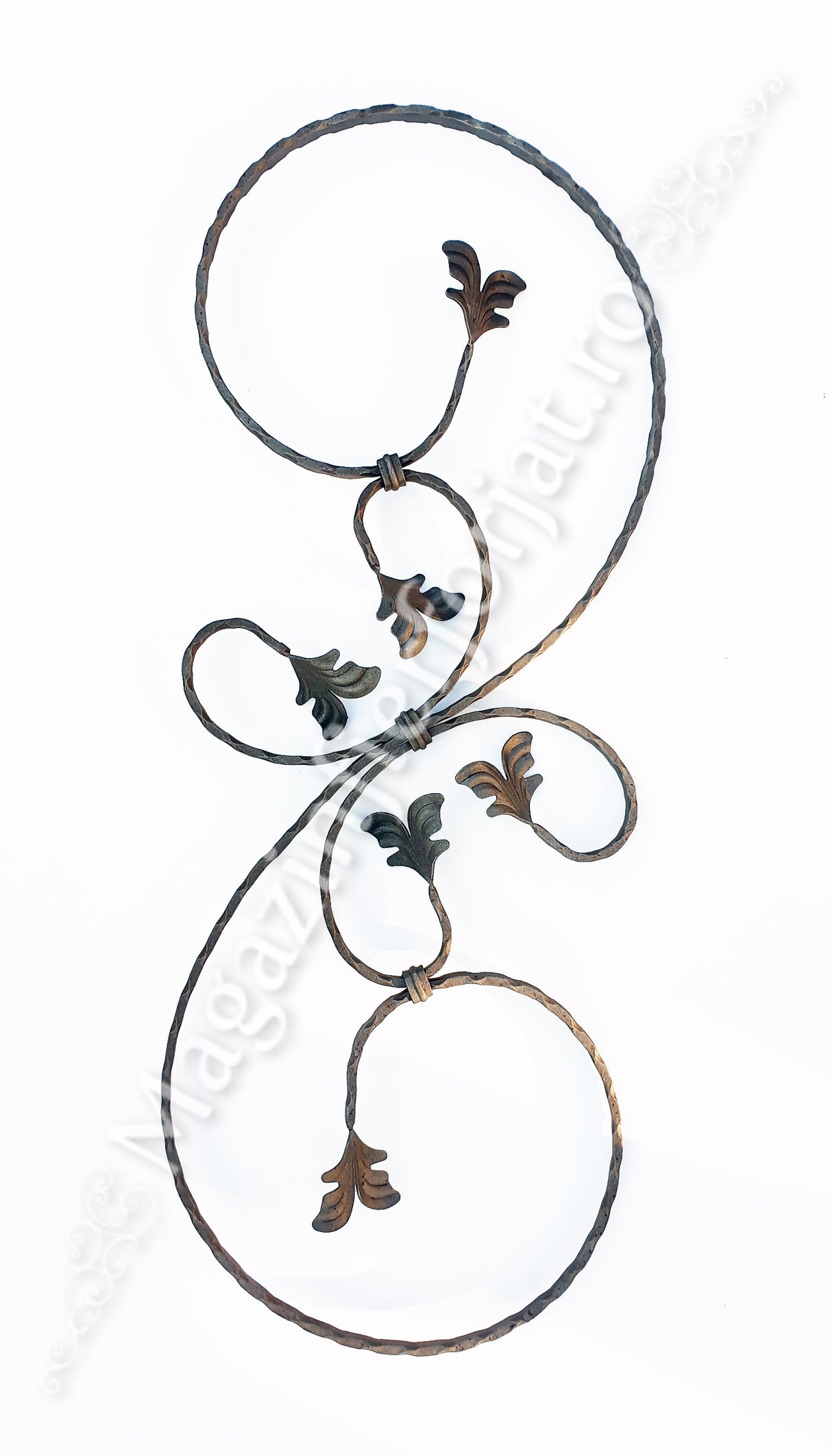 21.116.01 Panou in forma de "S" AMPRENTAT 800x300mm 12x6mm cu frunze din tabla de 2mm