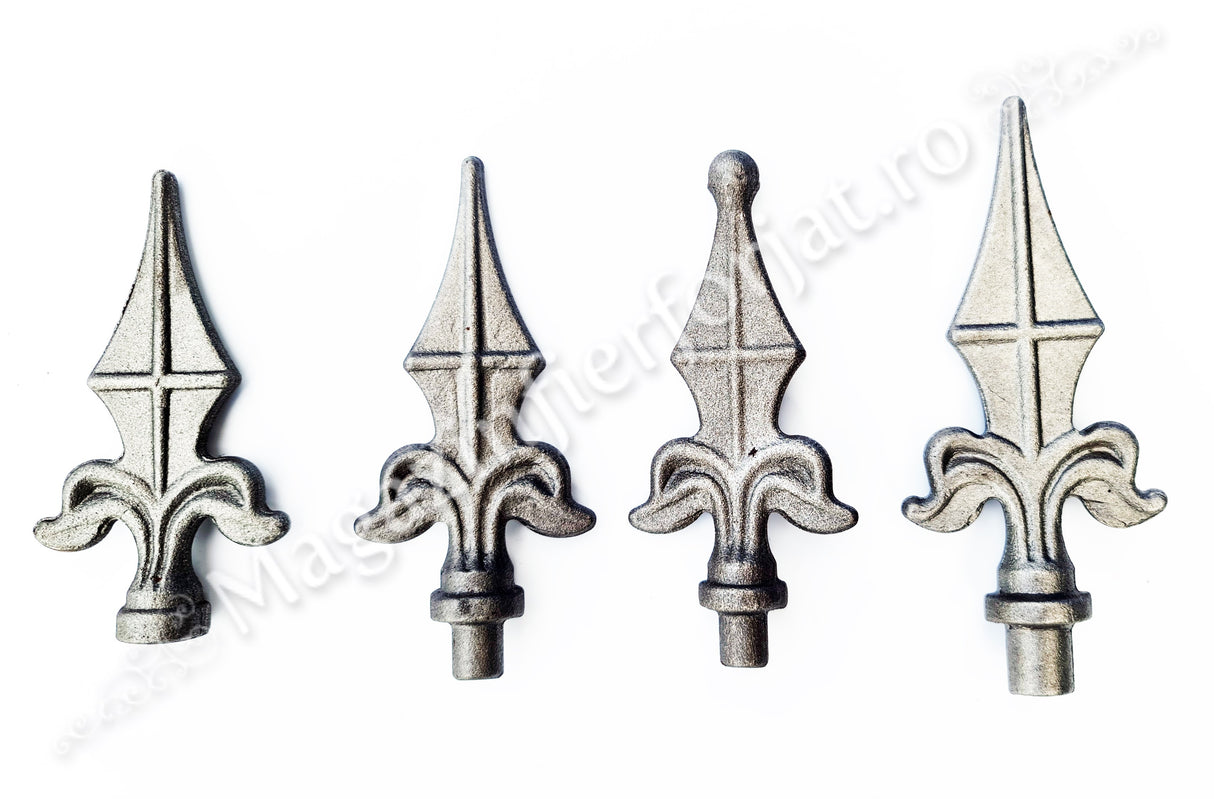 124/2 Varf Clasic turnat din otel cu H.160mm si baza rotunda D.15mm