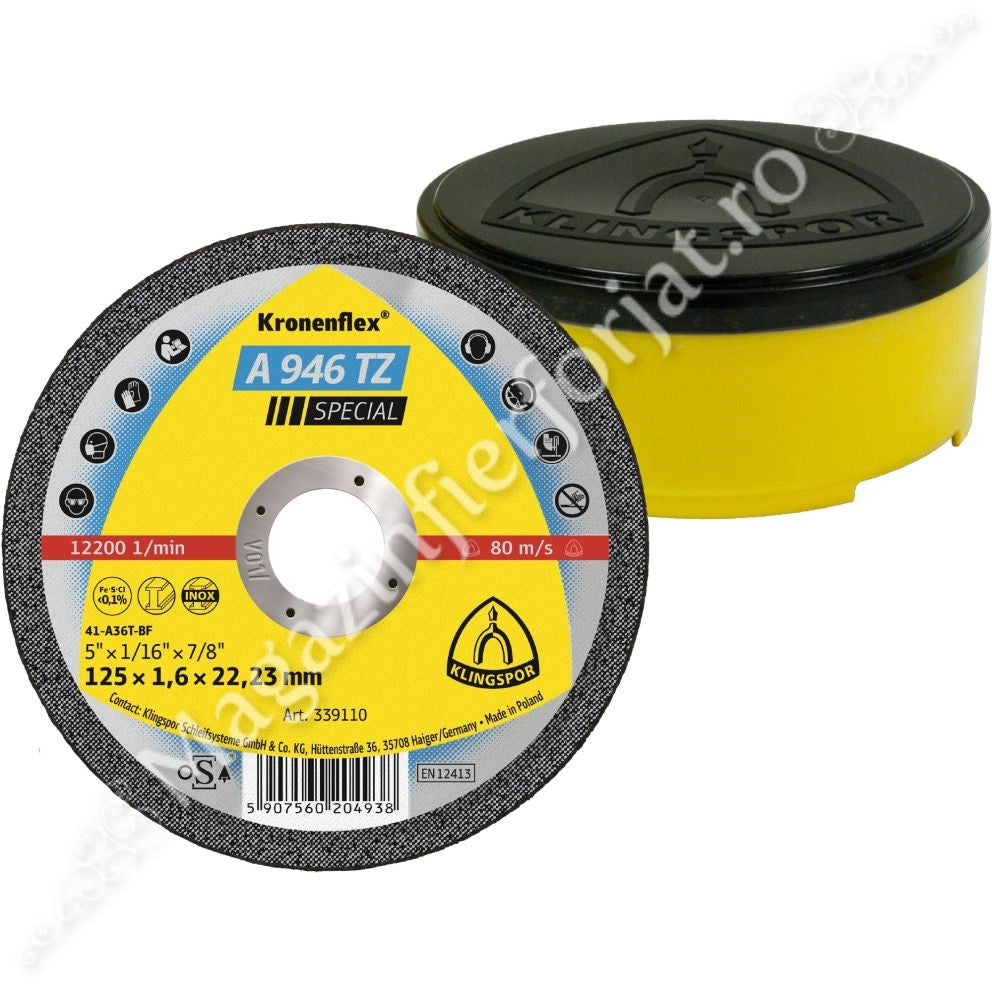 Disc de debitare 125x1,6 A946TZ Special KLINGSPOR