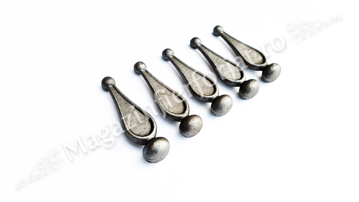 40.098.03 Varf model "Lacrima cu bila MIC" cu H.88mm L.28mm D.24m turnat din otel