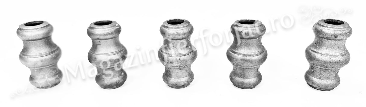 41.000.16 Pafta turnata cu basorelief H.64mm, interiorul rotund D.16mm, aliaj fier-fonta sudabila