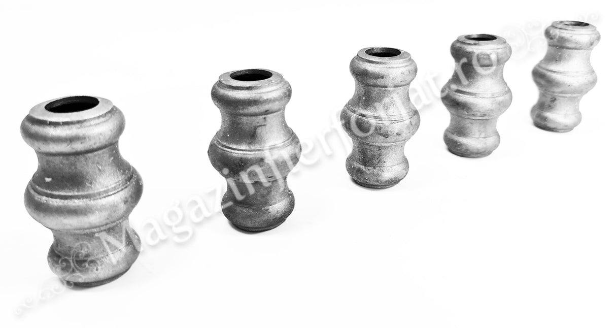 41.000.16 Pafta turnata cu basorelief H.64mm, interiorul rotund D.16mm, aliaj fier-fonta sudabila