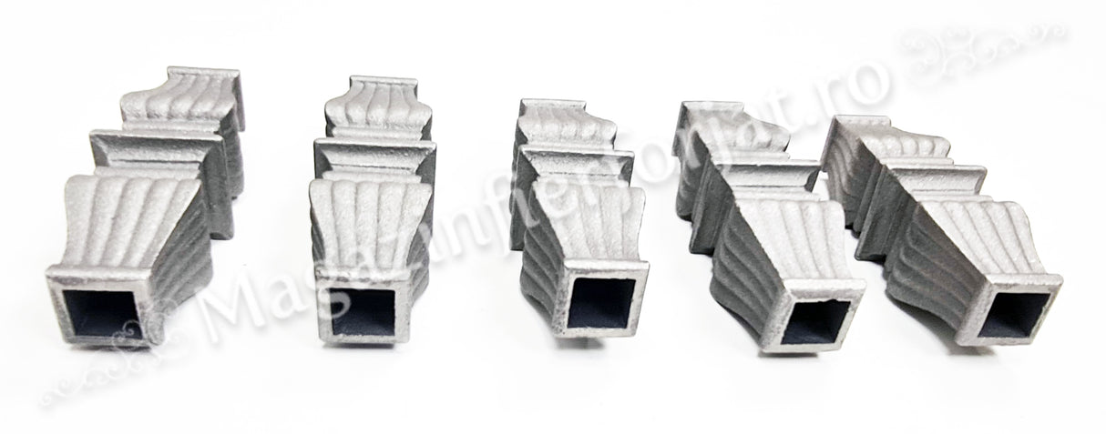 41.316 Pafta H.148mm L.48x48mm cu interior 16x16mm/20x20mm turnata aliaj fier-fonta