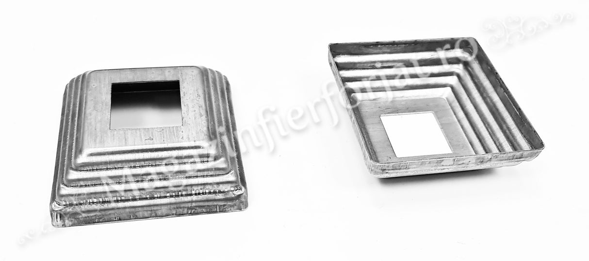 44.151 Capac de mascare din tabla cu interiorul in 5 dimensiuni: 30x30mm / 40x40mm / 50x50mm / 60x60mm / 80x80mm