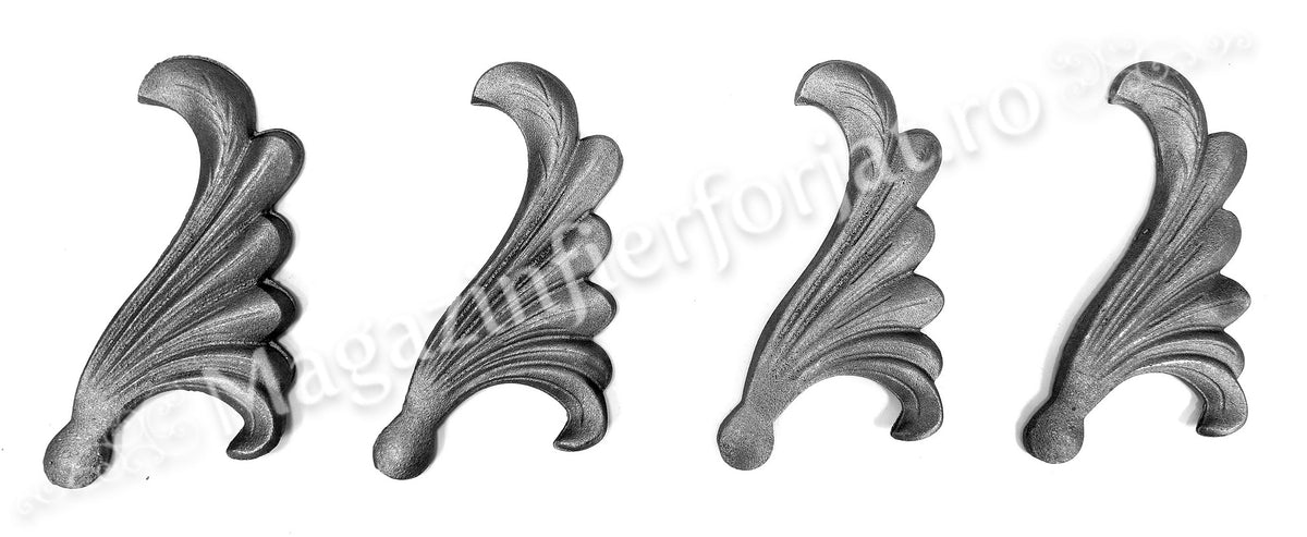 52.073 Frunza model ARIPA Dreapta H.190mm L.95mm turnata din OTEL cu grosimea 8mm