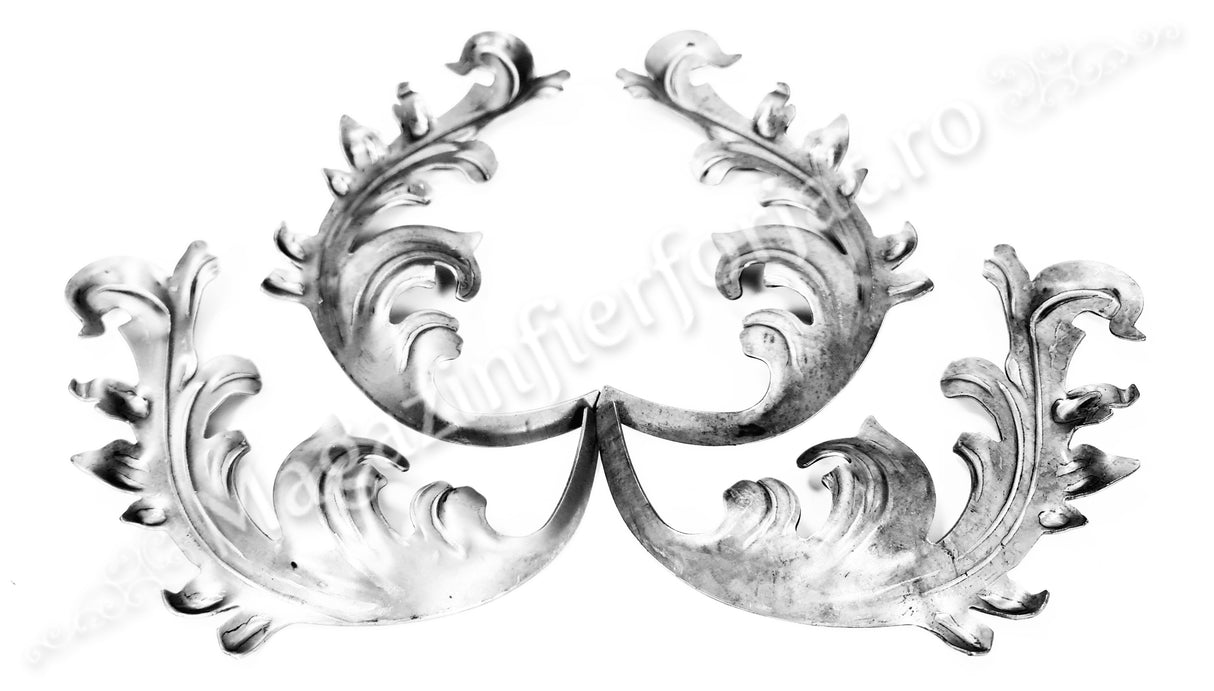 51.123 Frunza din tabla decapata ambutisata cu H.295mm x L.175mm si grosime 2mm, STANGA