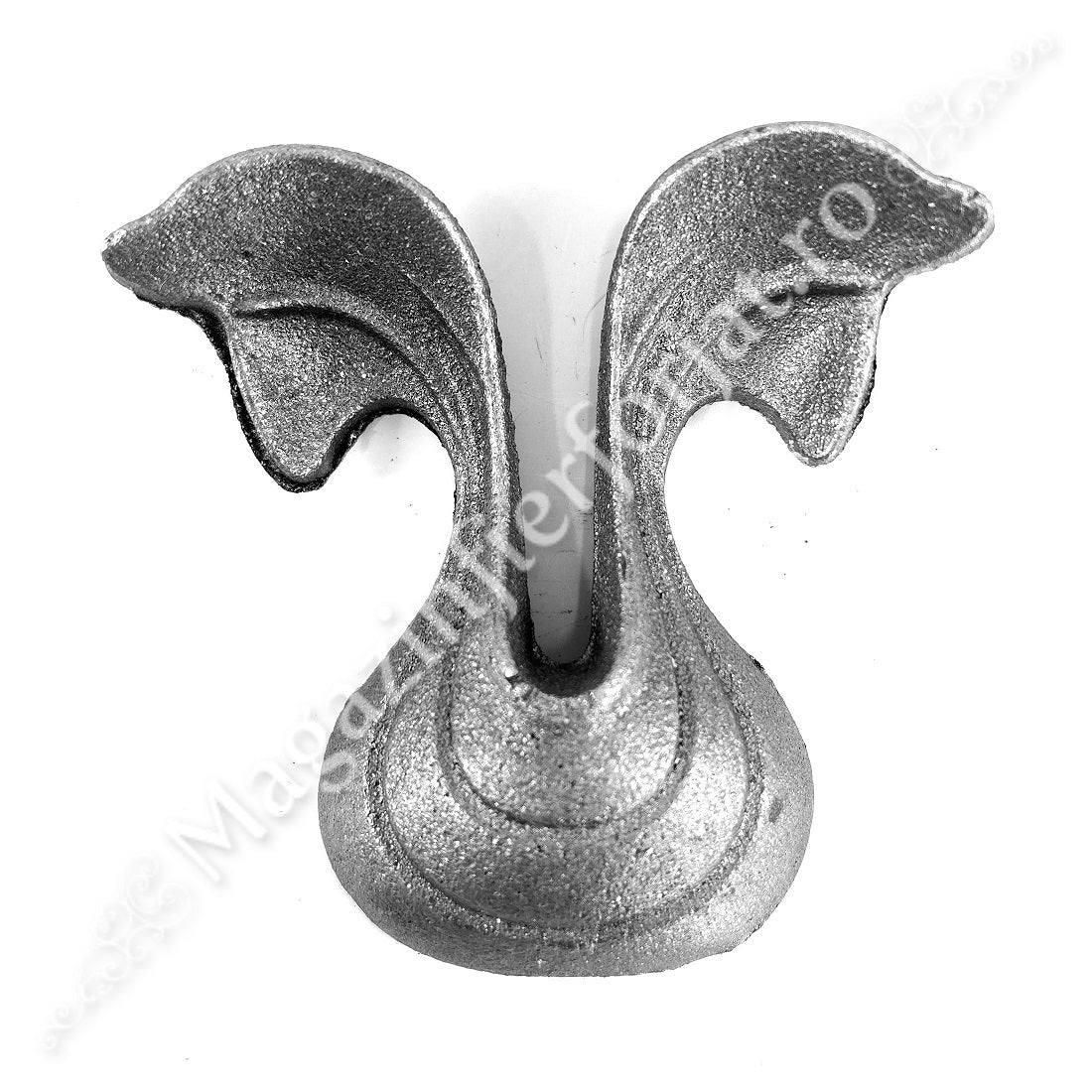 52.135 Frunza model LIRA turnata din OTEL cu H.85mm x L.80mm si grosime 3mm
