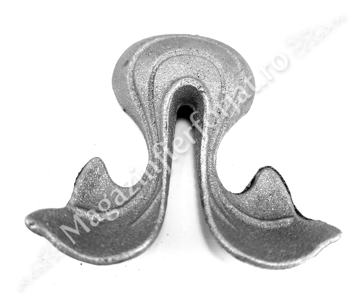 52.135 Frunza model LIRA turnata din OTEL cu H.85mm x L.80mm si grosime 3mm