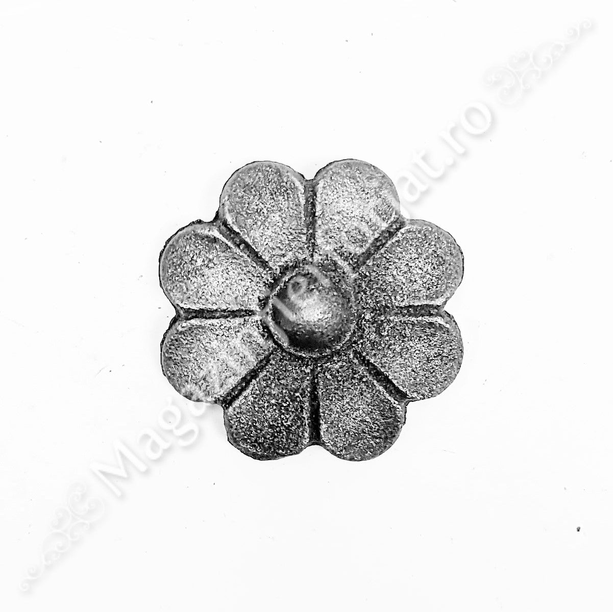 52.143 Floare turnata din aliaj oțel-fontă D.45mm cu 8 petale, grosime 4/10mm