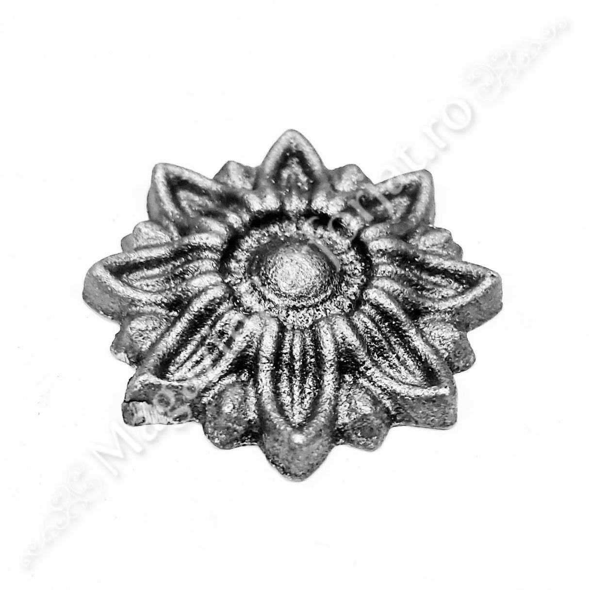 52.301 Floare turnata din aliaj oțel-fontă D.55mm cu 8 petale, grosime 6/8mm