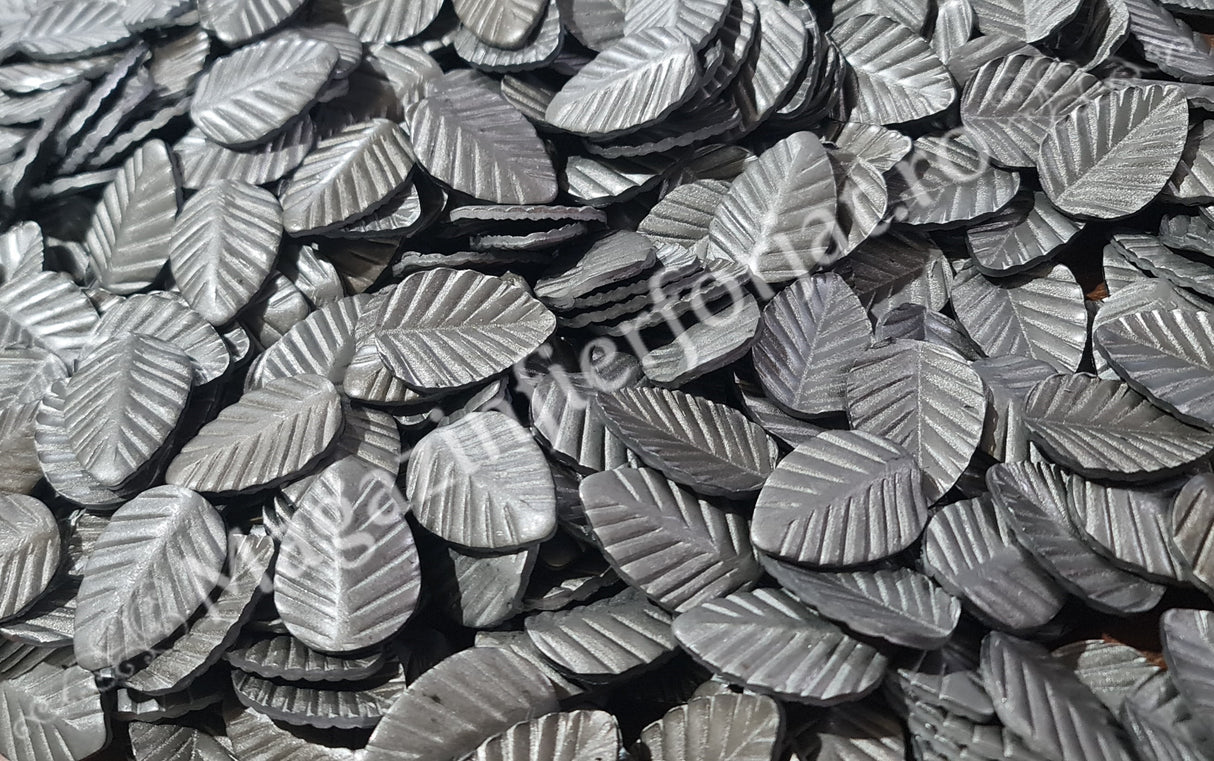 604/11 Frunza de TRANDAFIR amprentata din tabla de 2.5mm cu H.45mm fier forjat