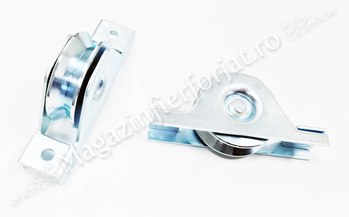 60.106.01 Rola de culisare cu suport interior D.68mm pentru profil "V" 100KG