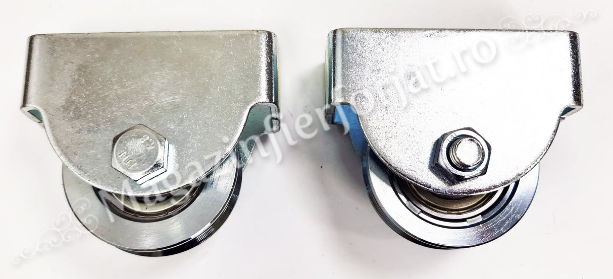 60.106 Rola de culisare cu suport exterior D.68mm pentru profil "V" 100KG