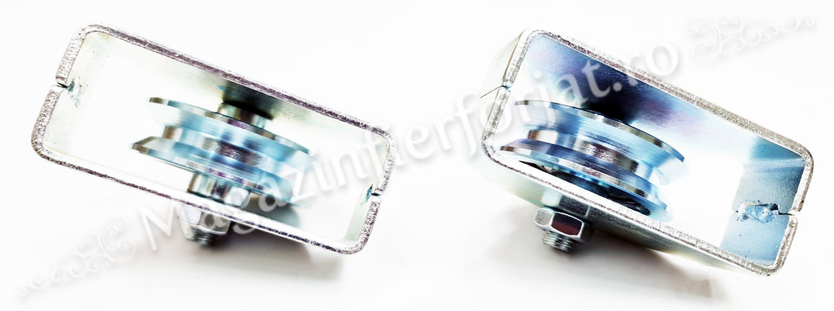 60.106 Rola de culisare cu suport exterior D.68mm pentru profil "V" 100KG