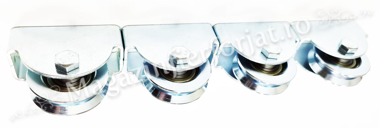 60.106 Rola de culisare cu suport exterior D.68mm pentru profil "V" 100KG