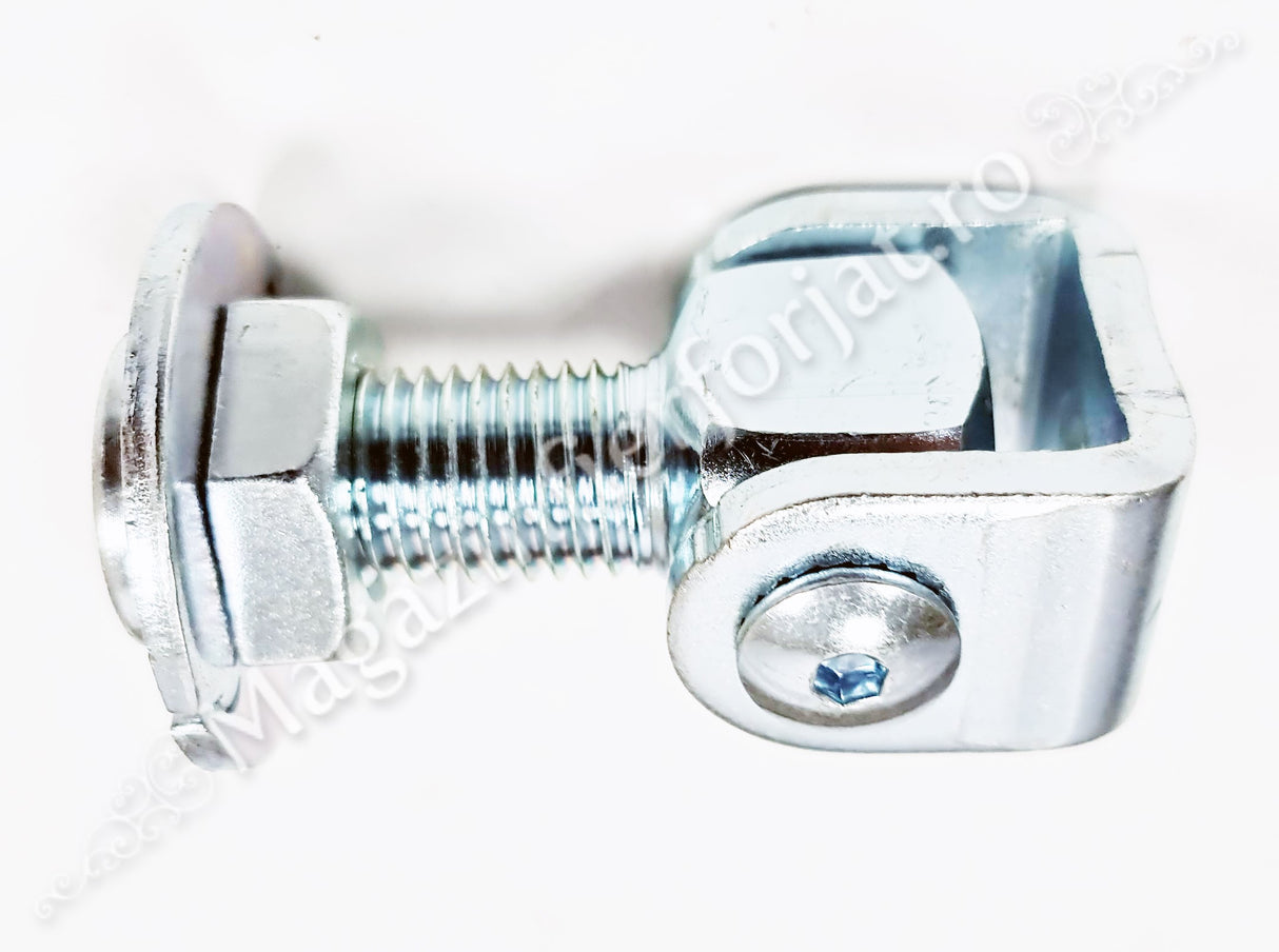 61.024 Balama reglabila M.20mm zincata alb pentru stalpi din teava