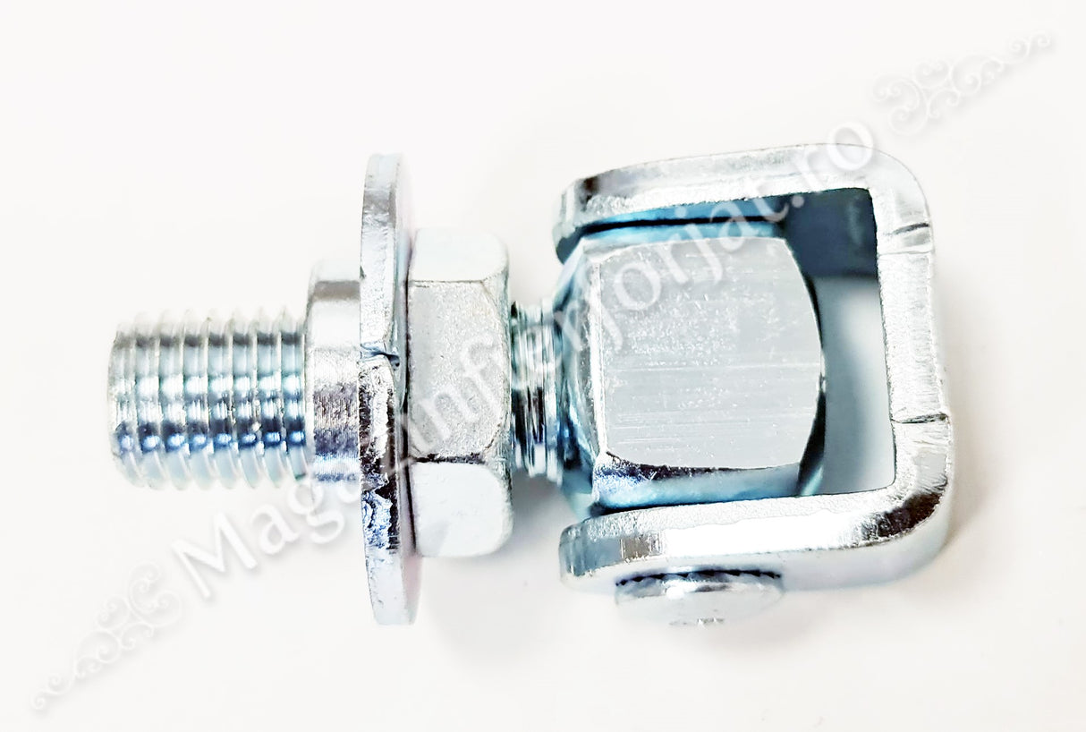 61.024 Balama reglabila M.20mm zincata alb pentru stalpi din teava