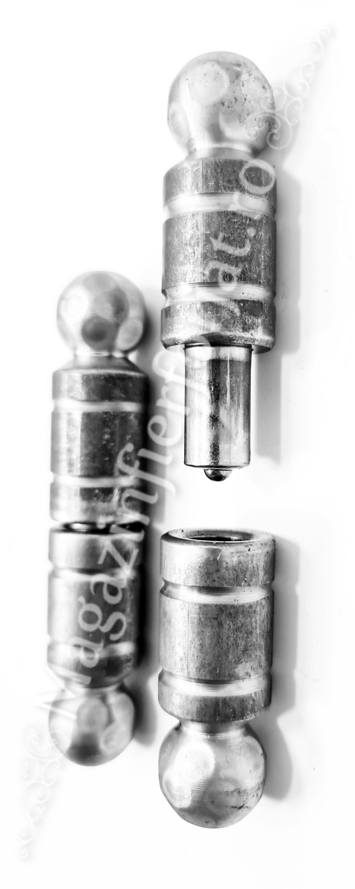 61.104 Balama din fier forjat cu frecare pe bile de rulment in 3 dimensiuni: D.30mm / D.24mm / D.20mm