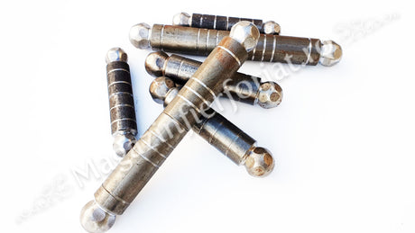 61.106.02 Balama fier forjat D.30mm H.203mm cu bile forjate si batute la ciocan pe capete