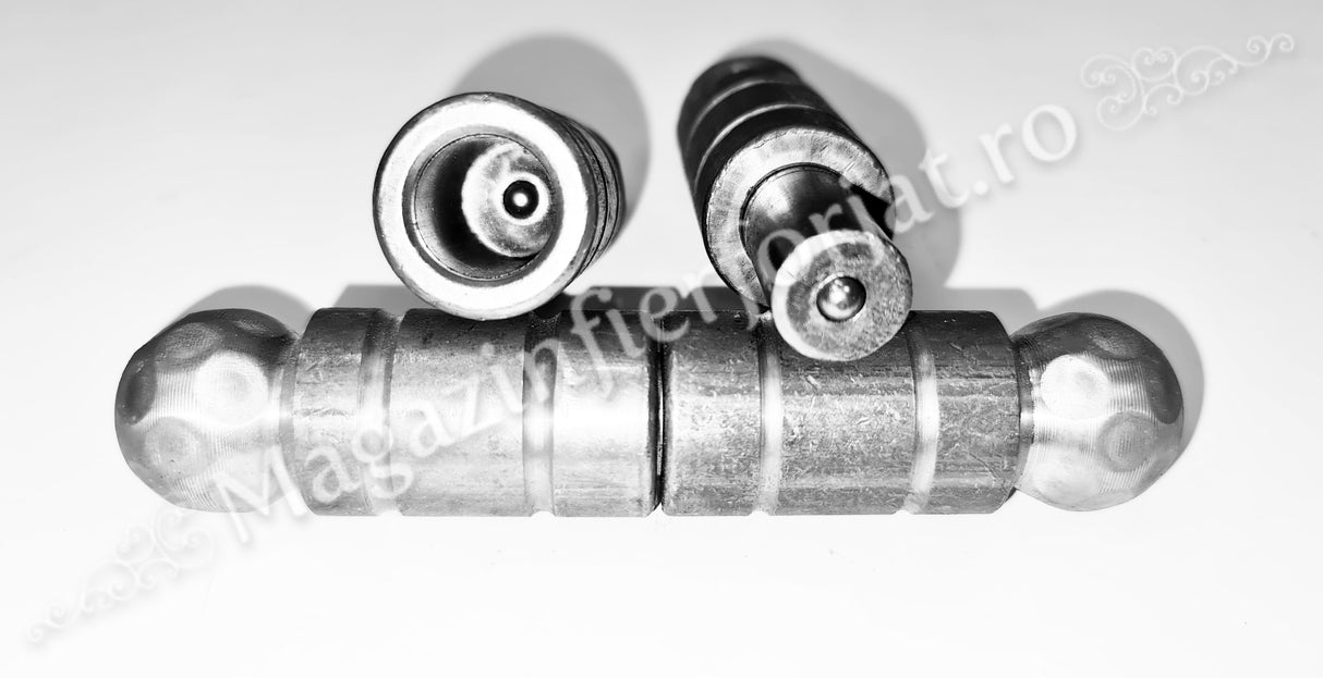 61.104 Balama din fier forjat cu frecare pe bile de rulment in 3 dimensiuni: D.30mm / D.24mm / D.20mm