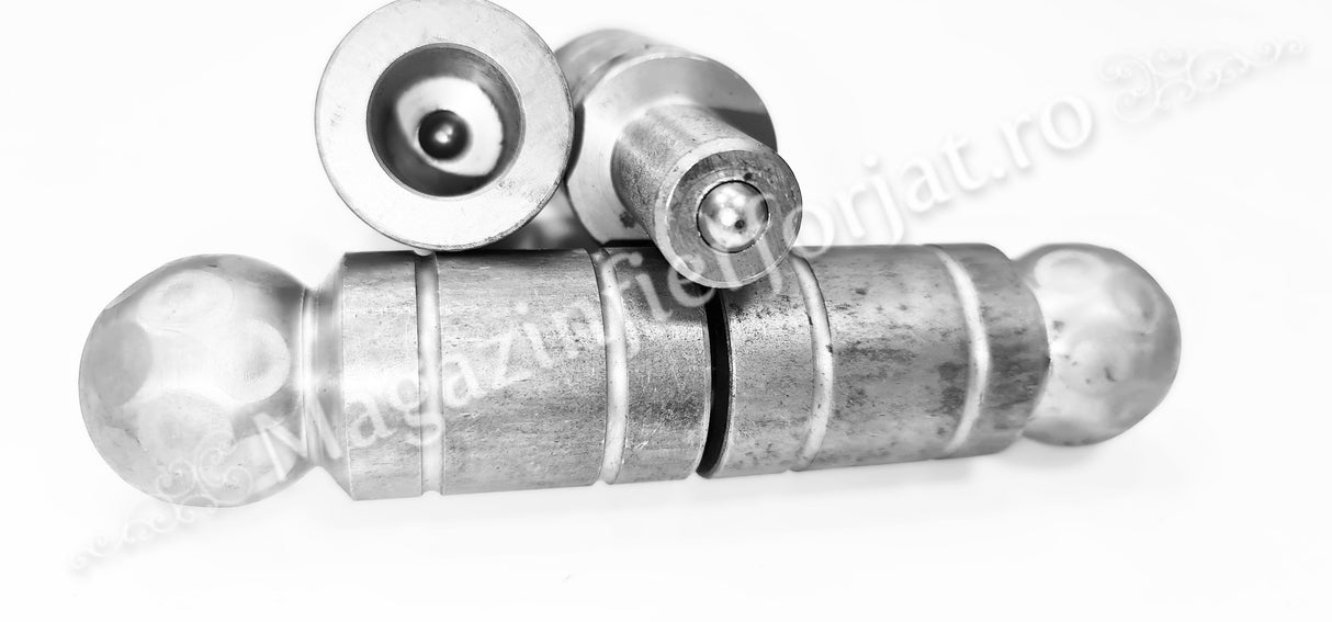 61.104 Balama din fier forjat cu frecare pe bile de rulment in 3 dimensiuni: D.30mm / D.24mm / D.20mm