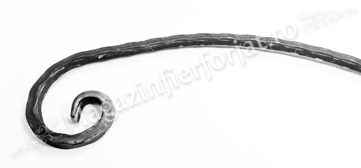 UNV60.3.4 Balustru balcon cu capatul forjat in forma de C de H.900mm din 12x12mm amprentat