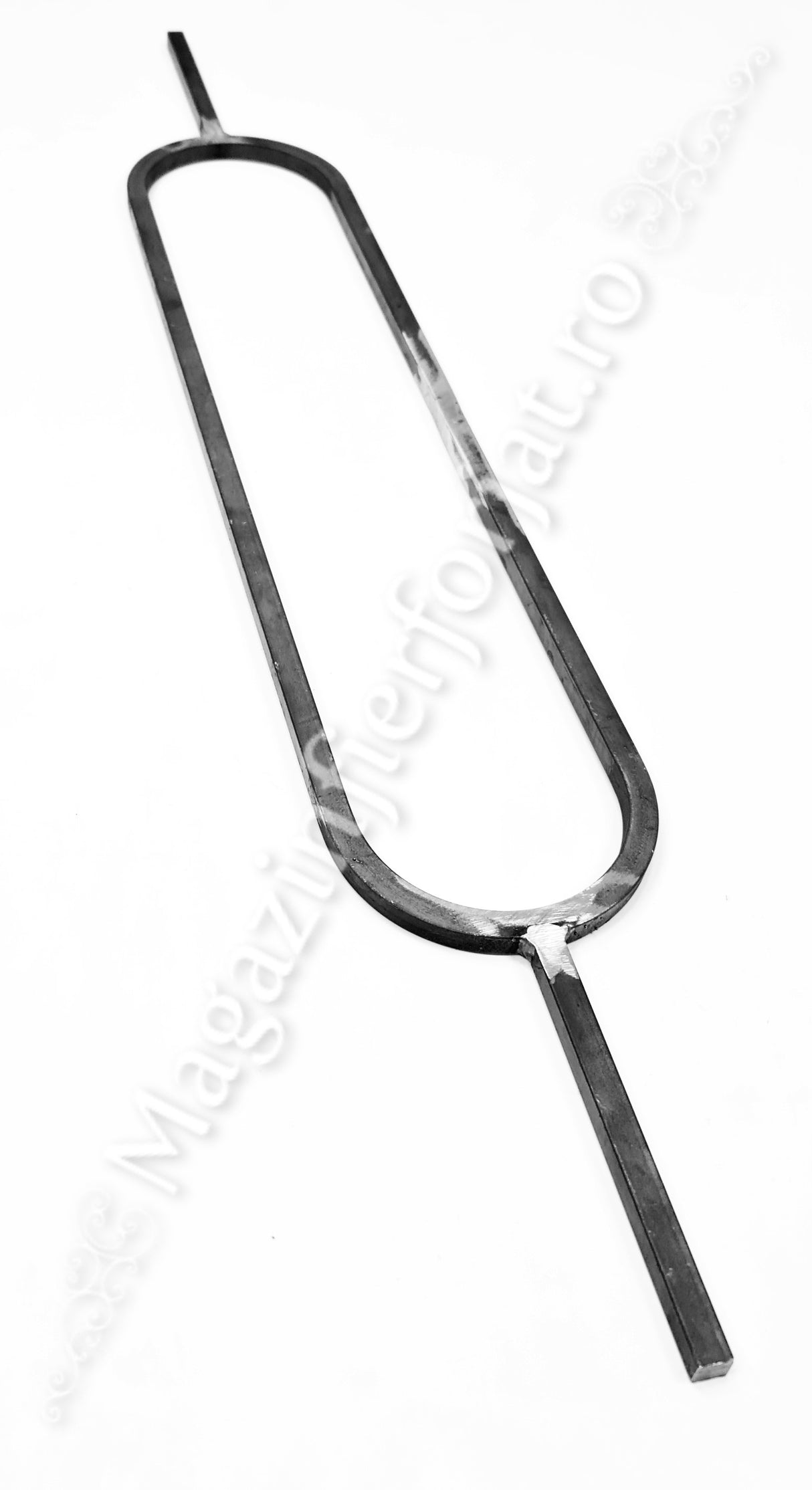 UNV70.35 Balustru MODERN CU OVAL H.900mm/1000mm L.130mm din fier plin 12x12mm neted