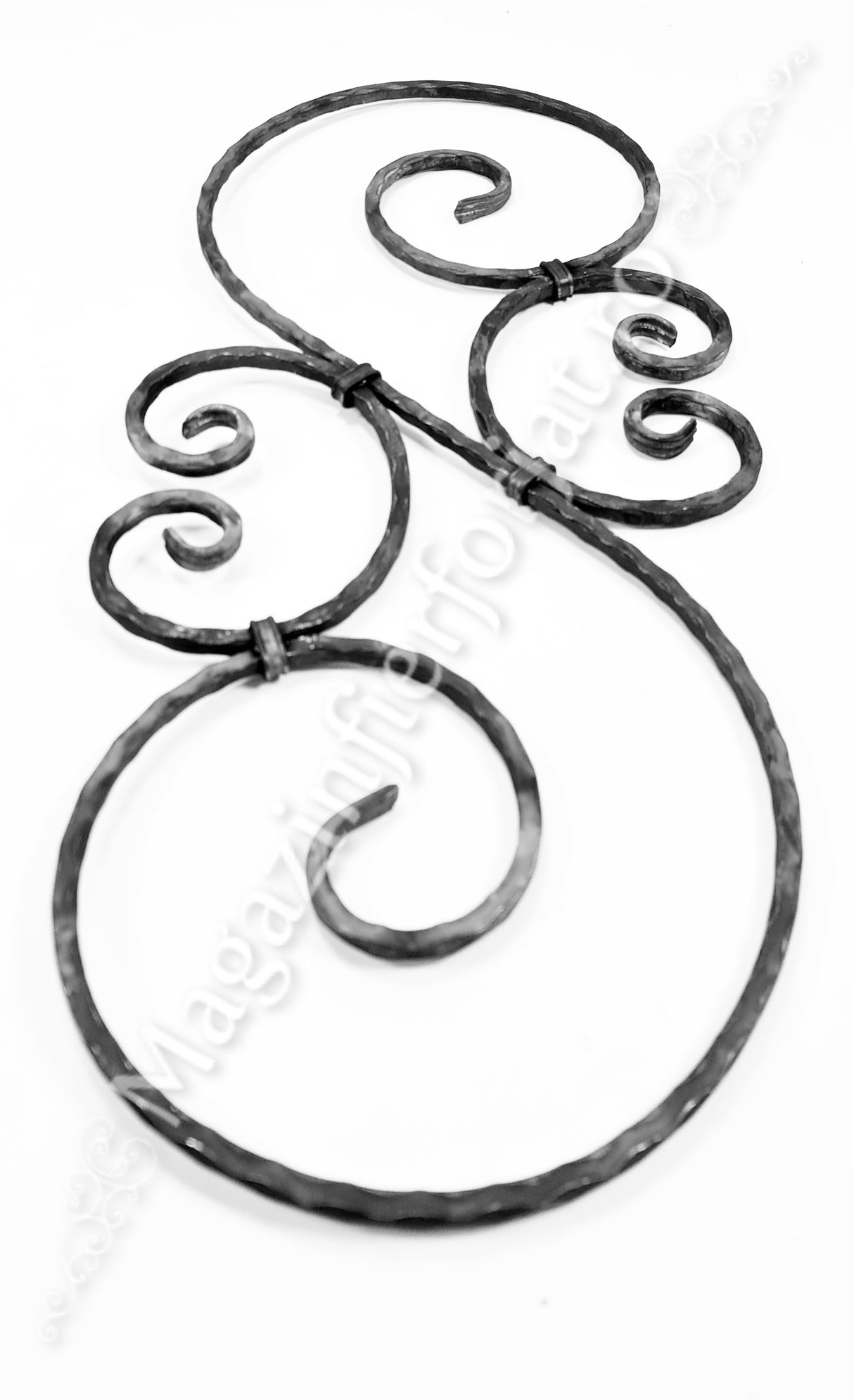 UNV70.36 Panou Balustru in forma de "S" 900x380mm din 12x12mm neted/amprentat cu 2 C-uri si 4 coliere de mascare sudura