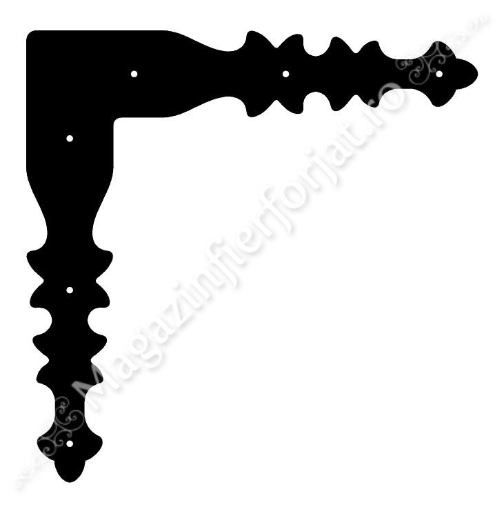 UNV91.5 Coltar ornamental rustic din tabla de 3mm pentru Porti, Usi, Fereste din LEMN in 4 dimensiuni