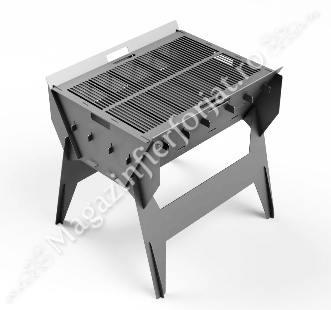 UNV94.16 GRATAR MARE de gradina cu montaj prin imbinare, din tabla de 3mm sau 4mm cu H.985mm, BI-FUNCTIONAL