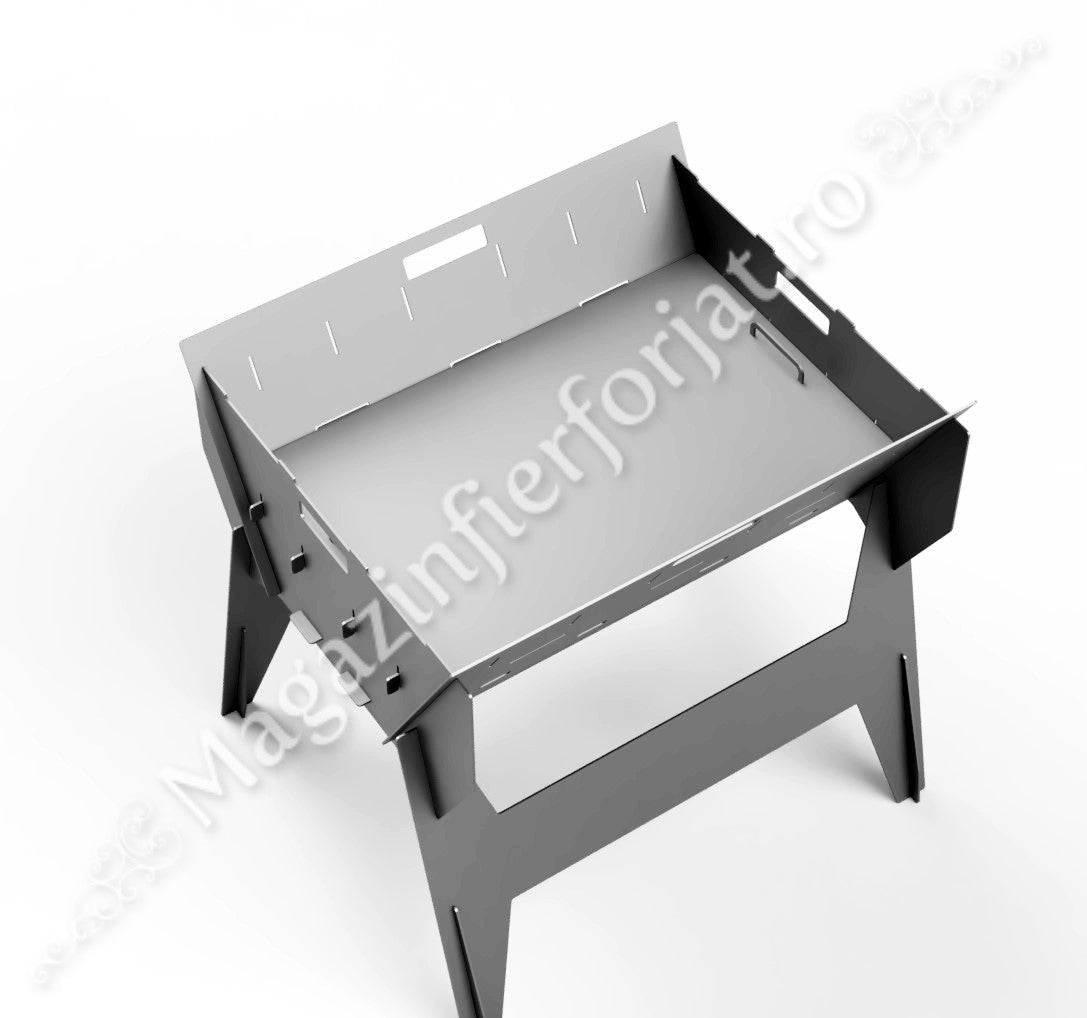 UNV94.16 GRATAR MARE de gradina cu montaj prin imbinare, din tabla de 3mm sau 4mm cu H.985mm, BI-FUNCTIONAL