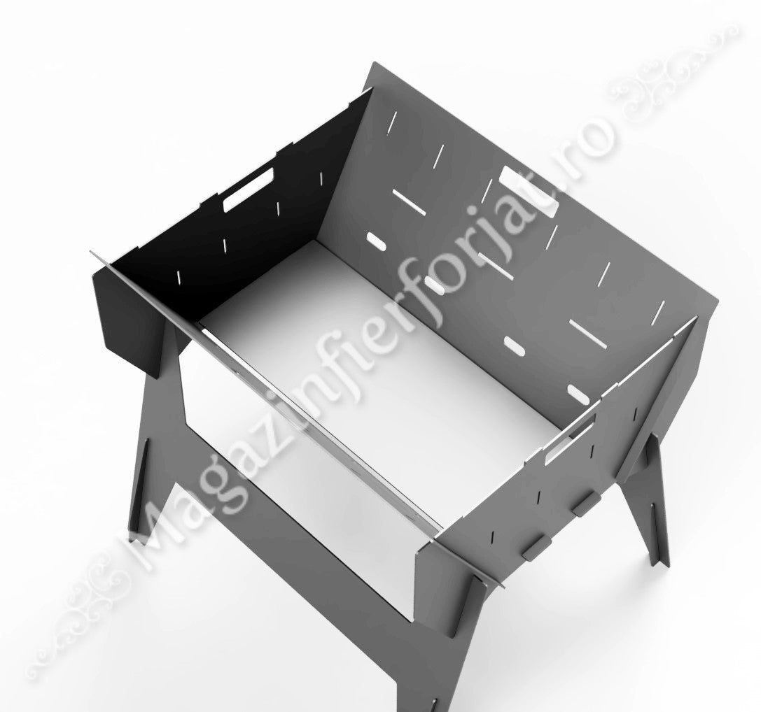 UNV94.16 GRATAR MARE de gradina cu montaj prin imbinare, din tabla de 3mm sau 4mm cu H.985mm, BI-FUNCTIONAL