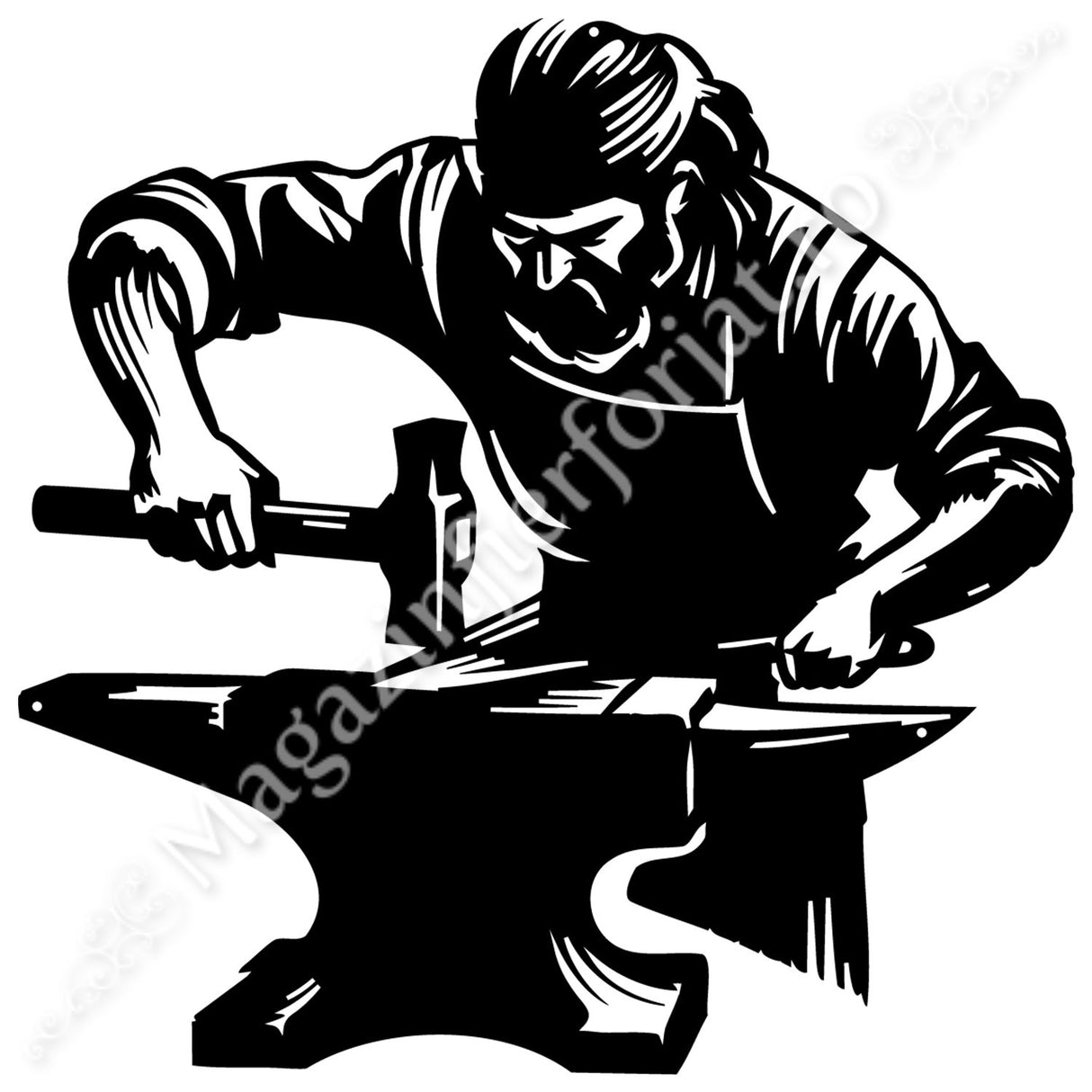 UNV94.20 Tablou decorativ model „FIERAR BATRAN” din tabla debitata laser, NEVOPSIT, disponibil in 3 dimensiuni H.400mm/500mm/600mm, cu grosimea de 3mm