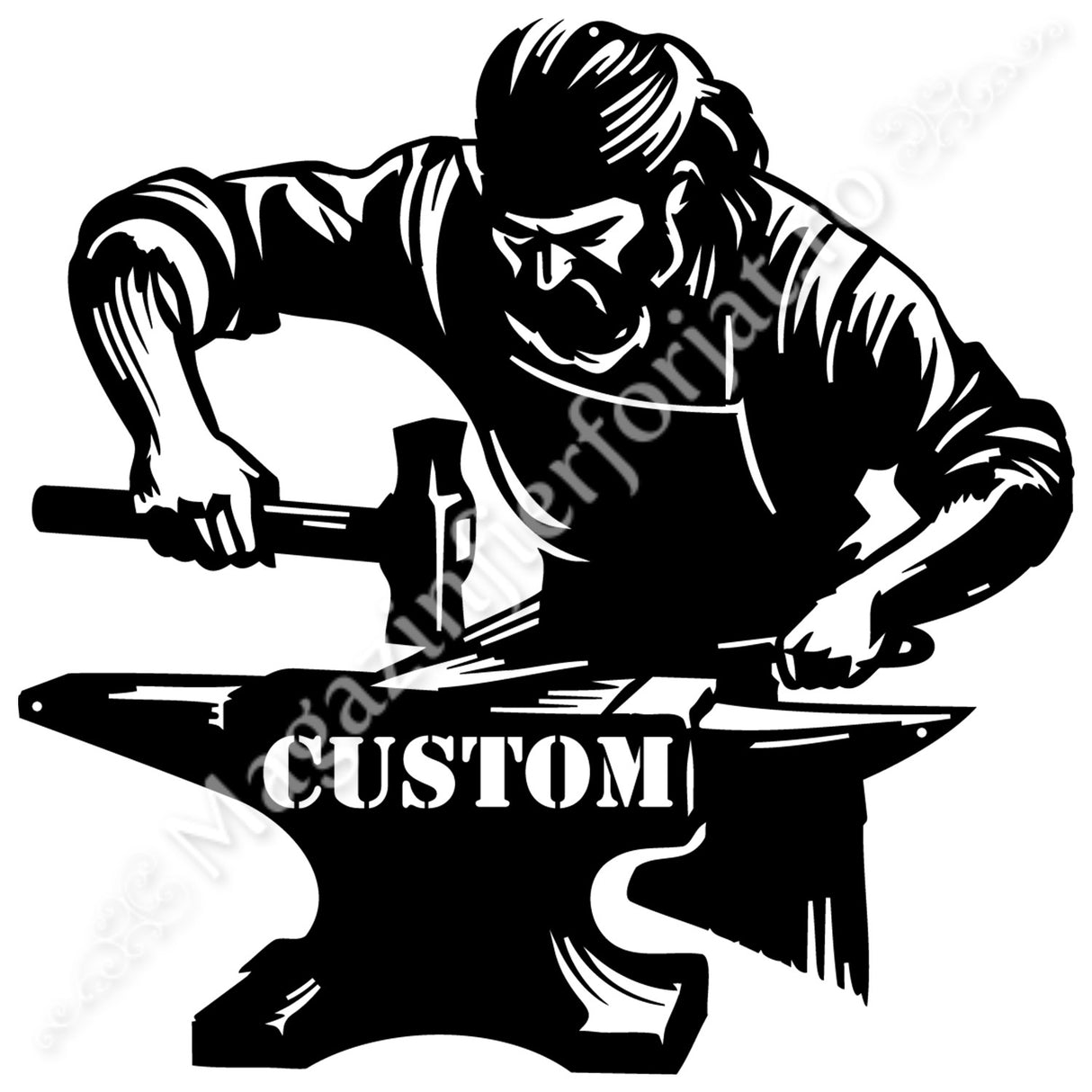 UNV94.20 Tablou decorativ model „FIERAR BATRAN” din tabla debitata laser, NEVOPSIT, disponibil in 3 dimensiuni H.400mm/500mm/600mm, cu grosimea de 3mm