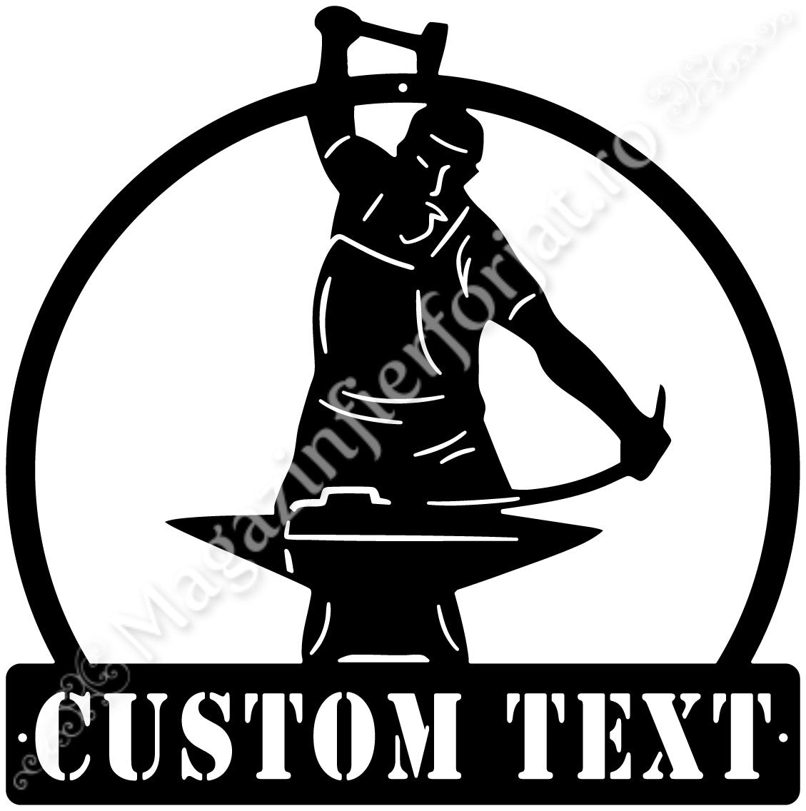 UNV94.21 Tablou decorativ model „LOGO FIERAR” din tabla debitata laser, NEVOPSIT, disponibil in 3 dimensiuni H.400mm/500mm/600mm, cu grosimea de 3mm