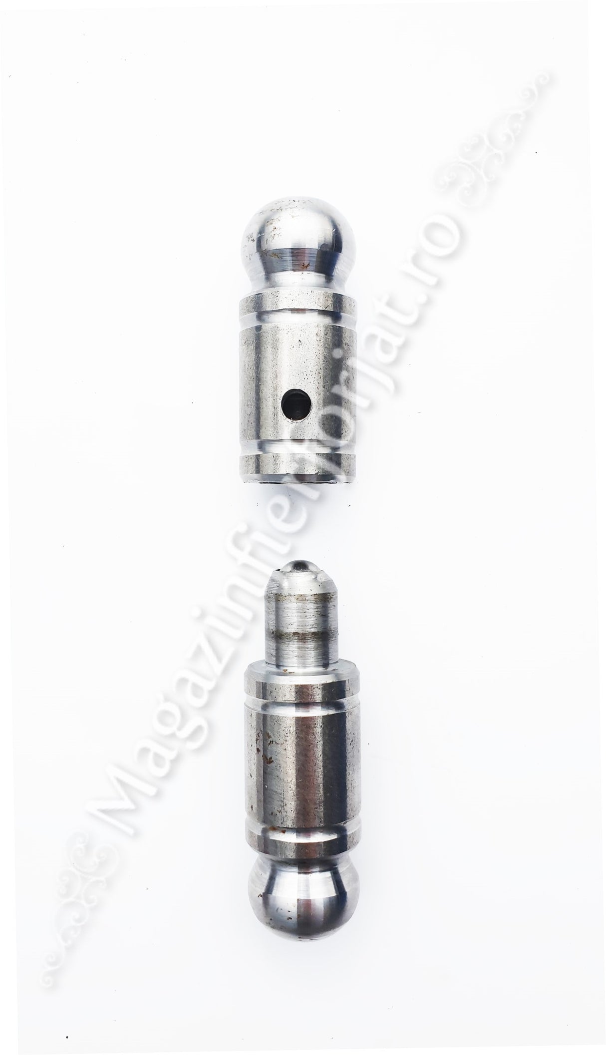 Balama fier forjat cu frecare pe BILA DE RULMENT D.22mm H.105mm prevazute cu gaura de gresare