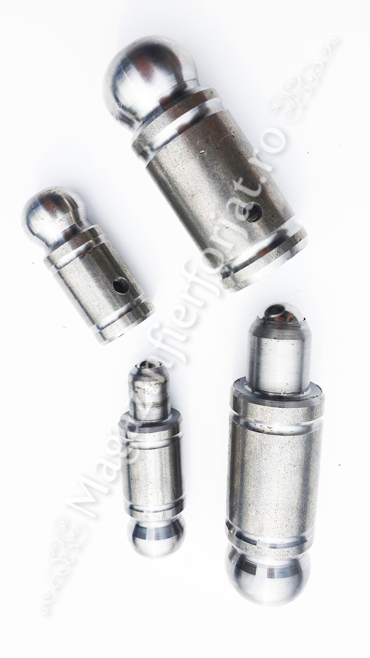 Balama fier forjat cu frecare pe BILA DE RULMENT D.22mm H.105mm prevazute cu gaura de gresare