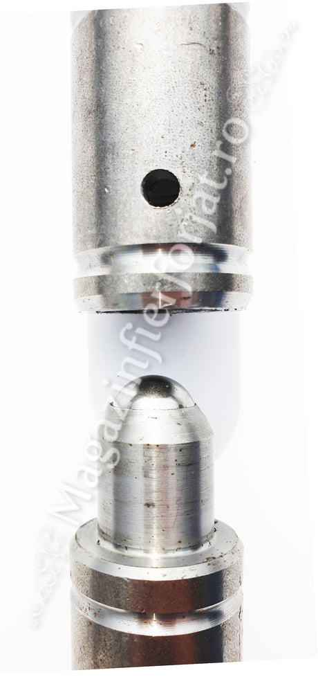 Balama fier forjat cu frecare pe BILA DE RULMENT D.30mm H.150mm prevazute cu gaura de gresare